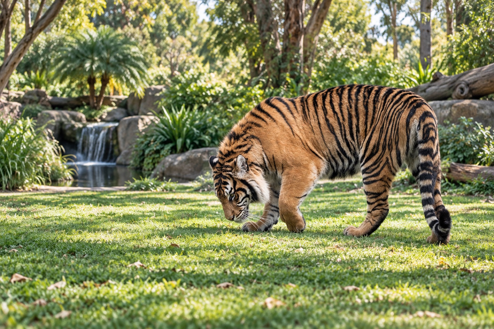Landscaped gardens at Symbio Wildlife Park in Helensburgh